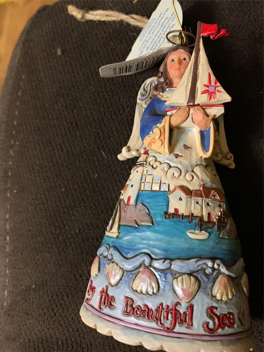 Sneeuwpop Met Rode Muts En Buik, Groene Das En Boompje (Windlicht)