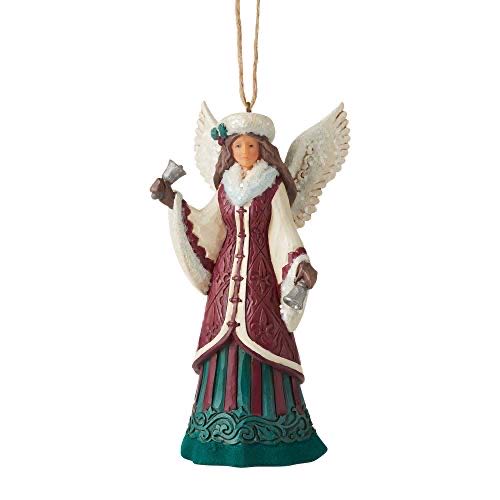 Enesco Jim Shore Heartwood Creek Angel With Hand Bell Figurine 6006600  (Heartwood Creek collection) ornament collectible [Barcode 028399265534] - Main Image 1