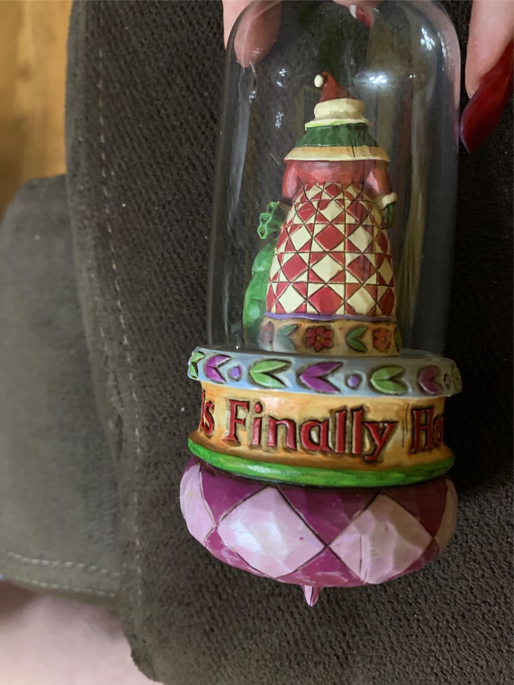 Jim Shore Christmas Day Santa In Glass Globe ornament collectible - Main Image 2