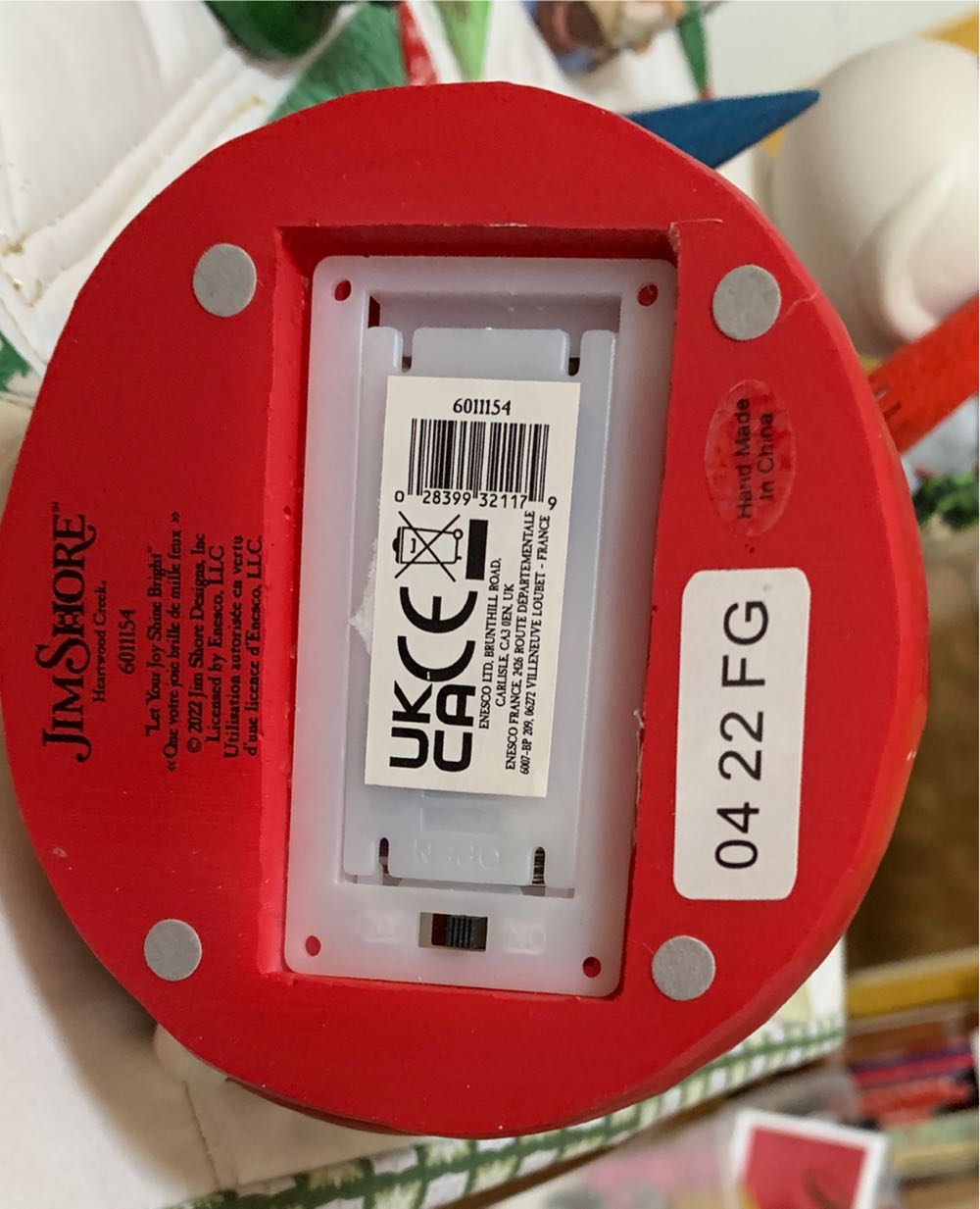 Christmas Tree Lighted Gnome  (Gnome) ornament collectible [Barcode 028399321179] - Main Image 3