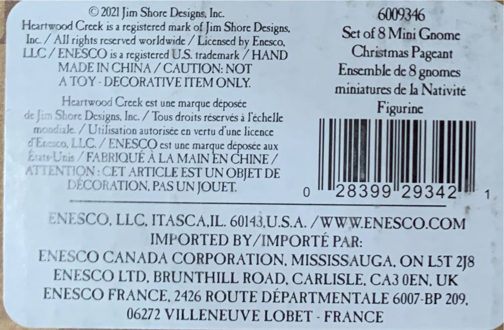 Enesco Jim Shore Heartwood Creek Small But Miraculous Gnome Christmas Pageant Scene Figurine Set 3.125 Inch Multicolor  ornament collectible [Barcode 028399293421] - Main Image 3