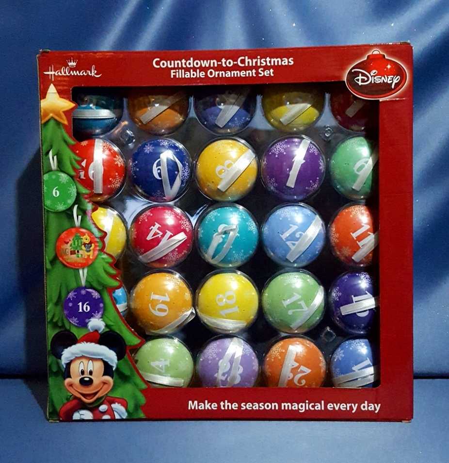 Disney Hallmark Countdown To Christmas Fillable Set 25 Advent Rare  ornament collectible [Barcode 795902378226] - Main Image 2