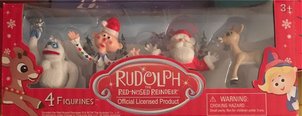 Rudolph 4 Figure Pack  ornament collectible [Barcode 603154321092] - Main Image 2