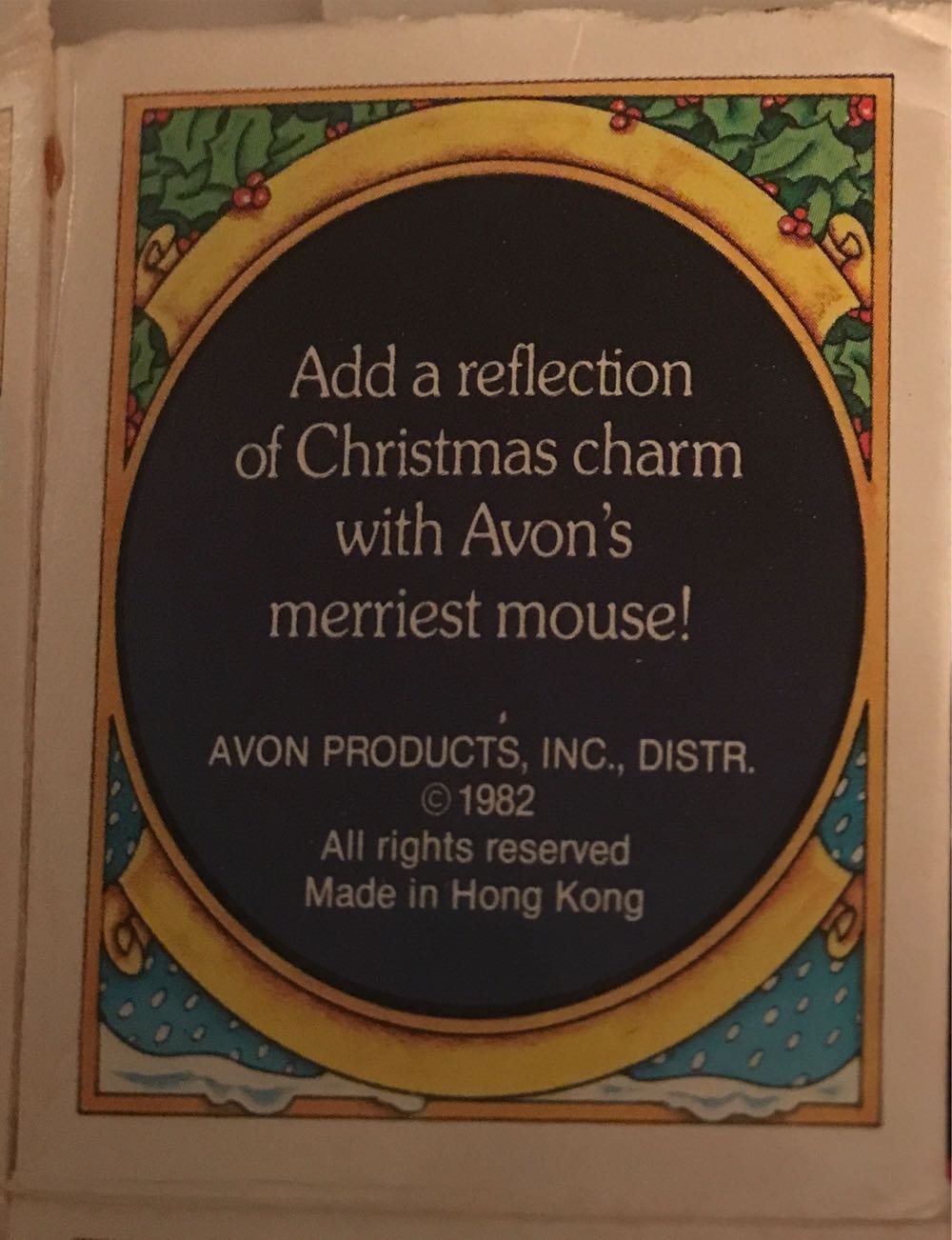 Avon Melvin P Merrymouse 1982 - Melvin P Merrymouse (Mice) ornament collectible - Main Image 2