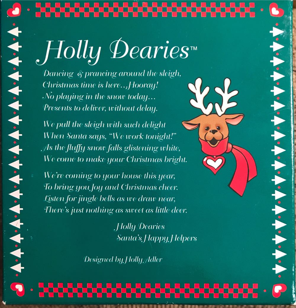 Holly Dearies Reindeer  ornament collectible [Barcode 086131300448] - Main Image 2