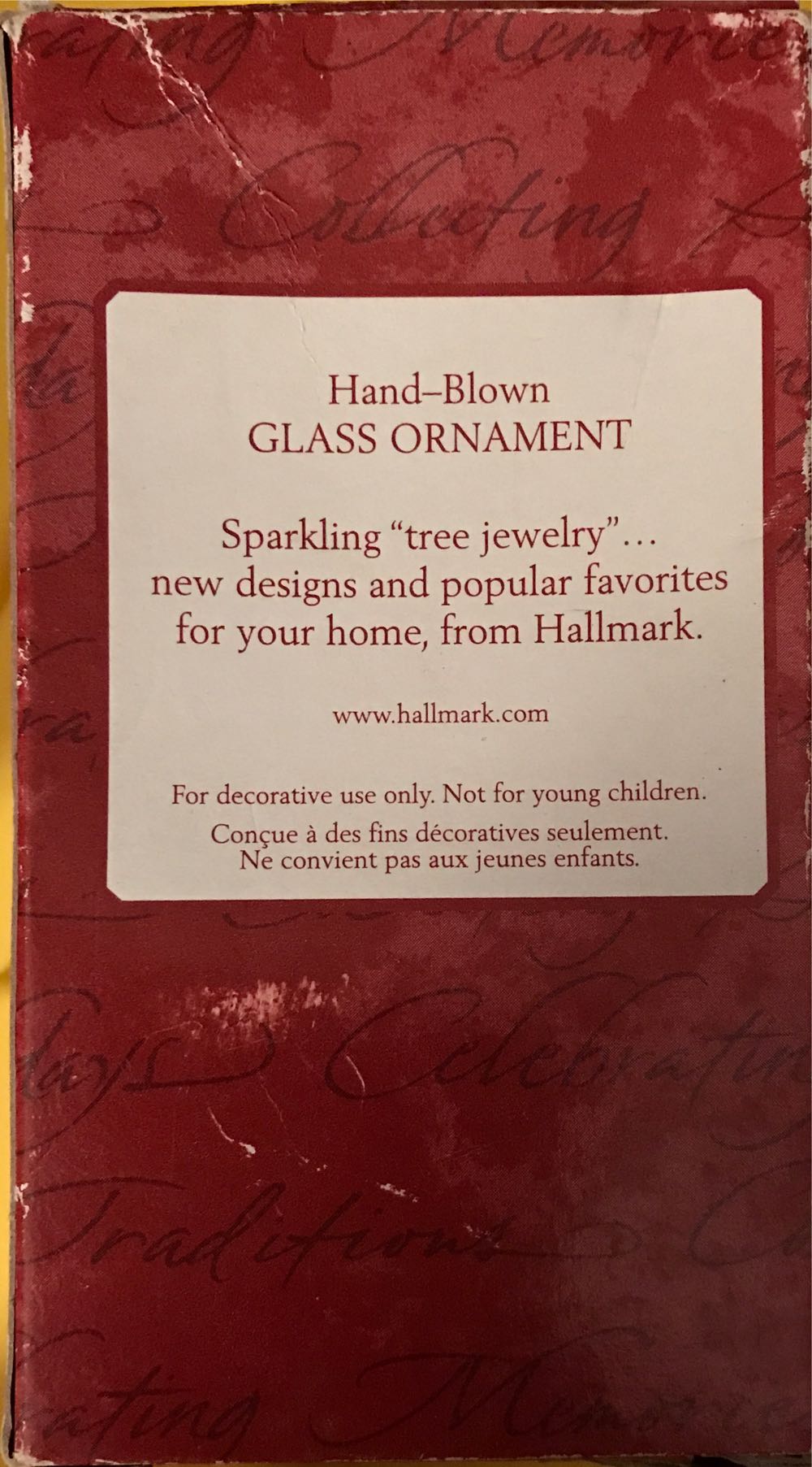 Li’l Cascade White Tri-color - Hand blown Glass (Sparkling Tree Jewelry) ornament collectible [Barcode 015012583779] - Main Image 2