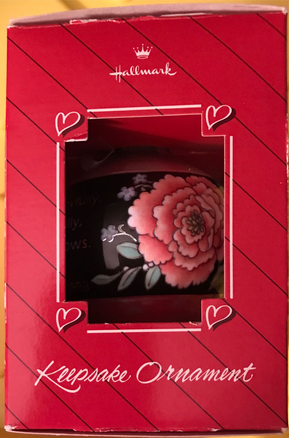 Love Grows Glass Ball  ornament collectible - Main Image 2