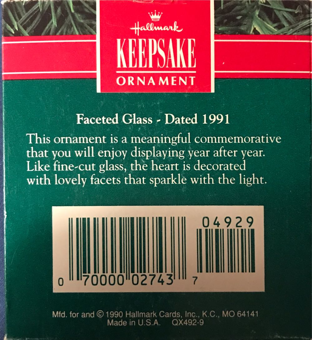 Ten Years Together 1991  ornament collectible [Barcode 070000027437] - Main Image 2