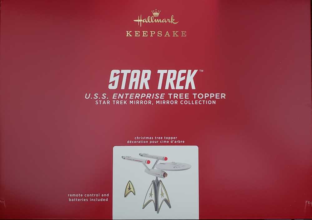 Star Trek Mirror, Mirror, U.S.S Enterprise Tree Topper With Lights - Storytellers ornament collectible [Barcode 763795785940] - Main Image 2