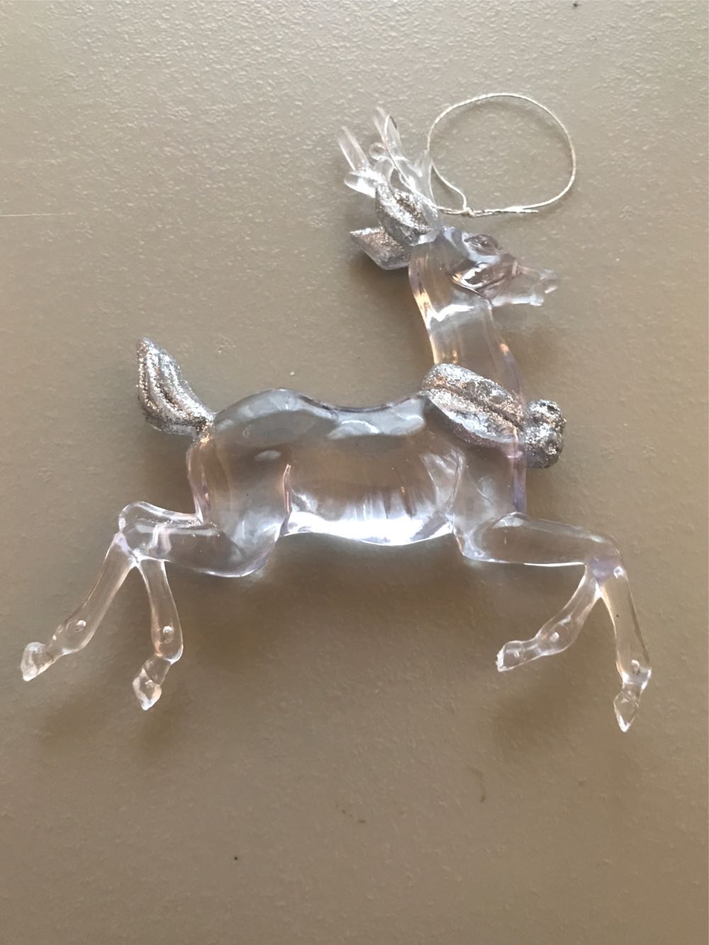 Reindeer Clear  ornament collectible - Main Image 2