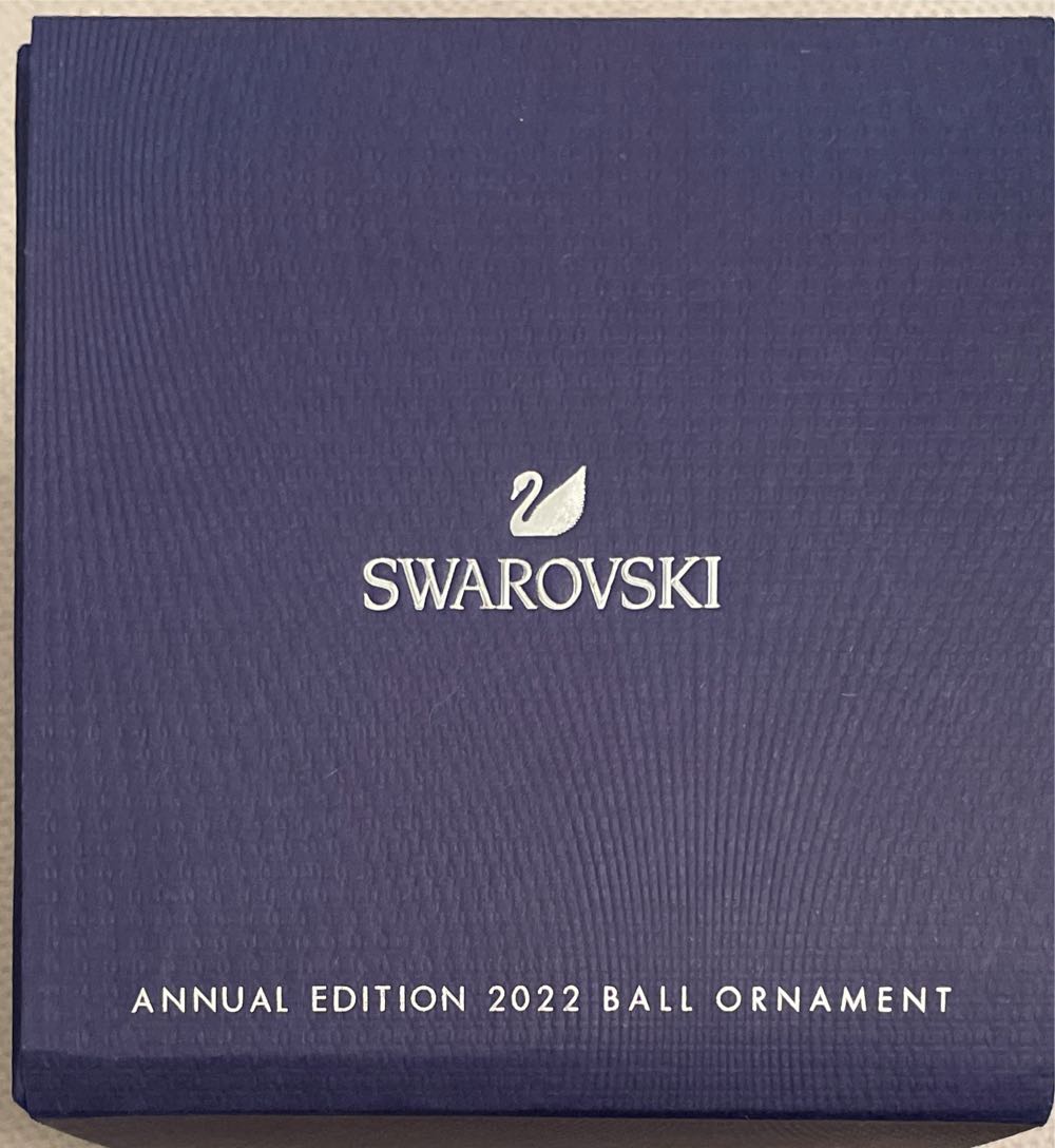 Swarovski Christmas Ball Ornament 2022 - Swarovski Annual Ball Ornament (Ball) ornament collectible [Barcode 191453198571] - Main Image 2