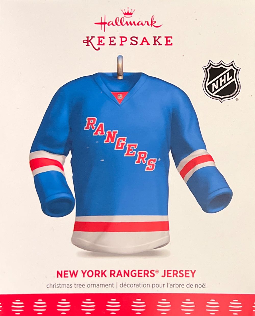 New York Rangers’ Jersey - NHL (NHL Hockey) ornament collectible [Barcode 763795270736] - Main Image 2