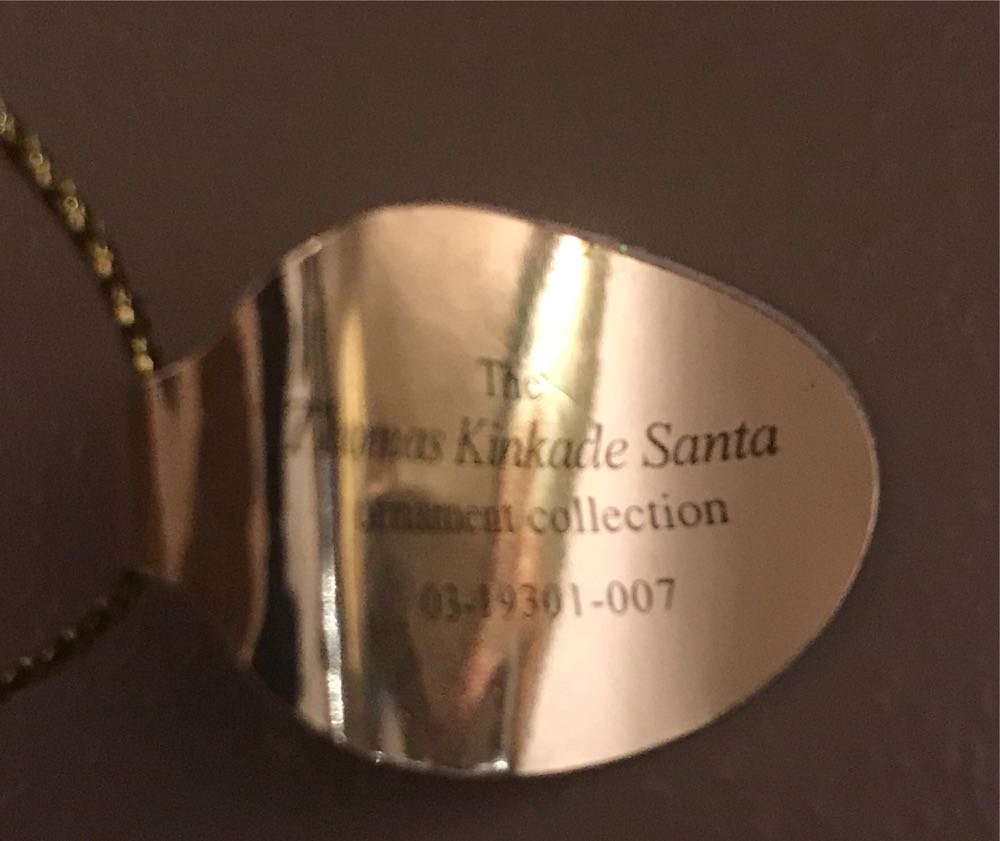 Thomas Kinkade Santa  ornament collectible - Main Image 2