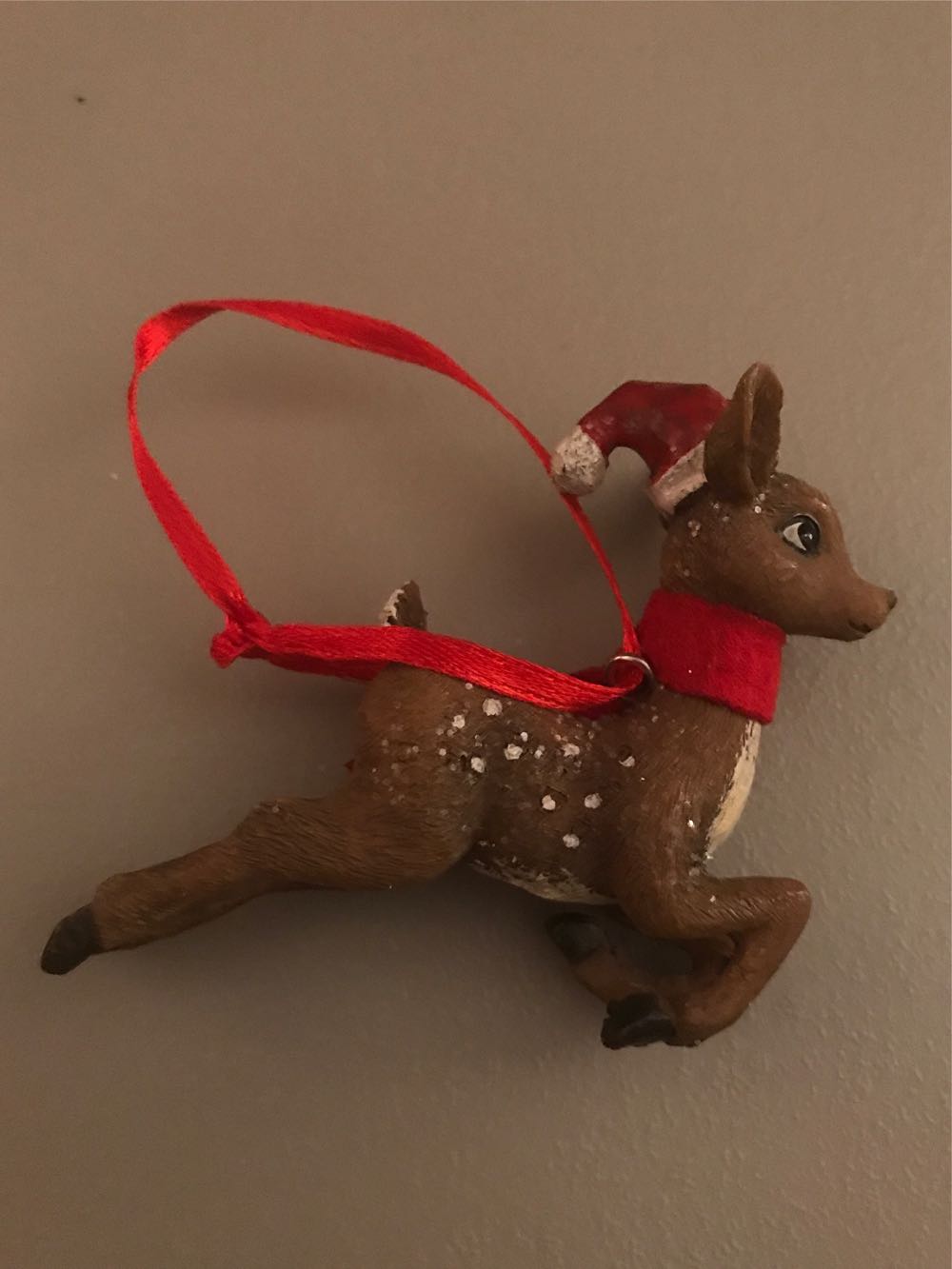 Reindeer In Flight  ornament collectible - Main Image 2