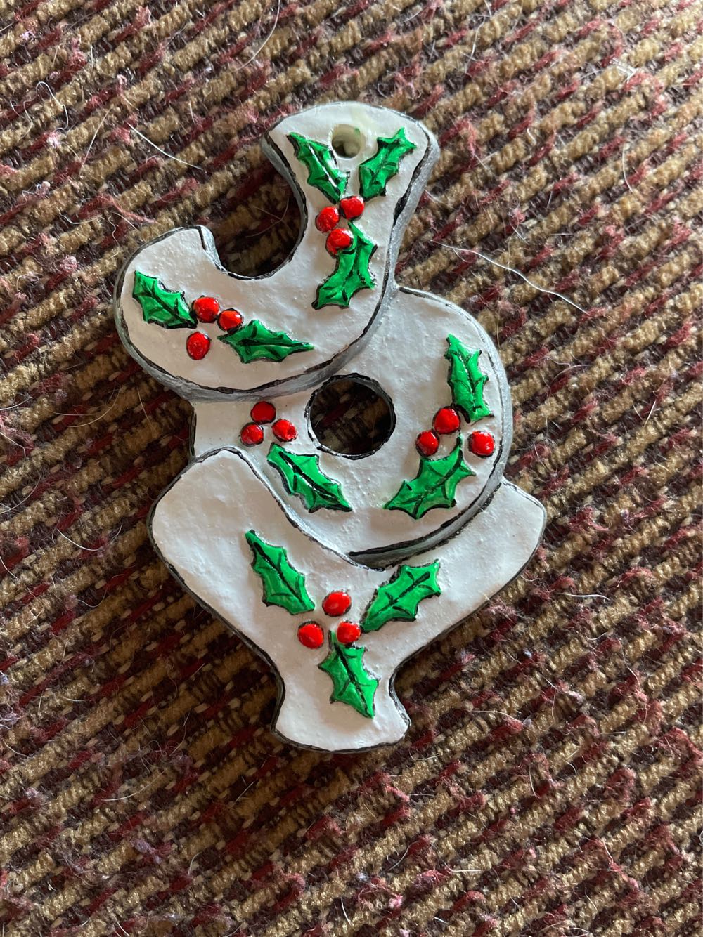 Vintage Silk Trim Home Satin Santa