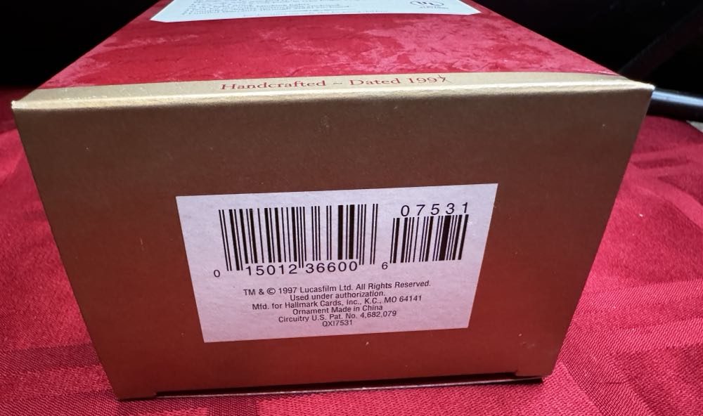Star Wars- Darth Vader 1997 - Star Wars (Collection) ornament collectible [Barcode 015012366006] - Main Image 4