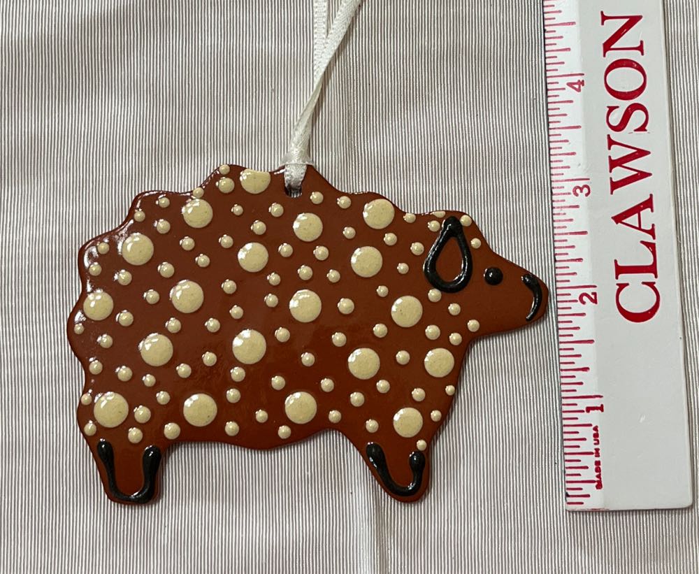 Clay Sheep  ornament collectible - Main Image 1