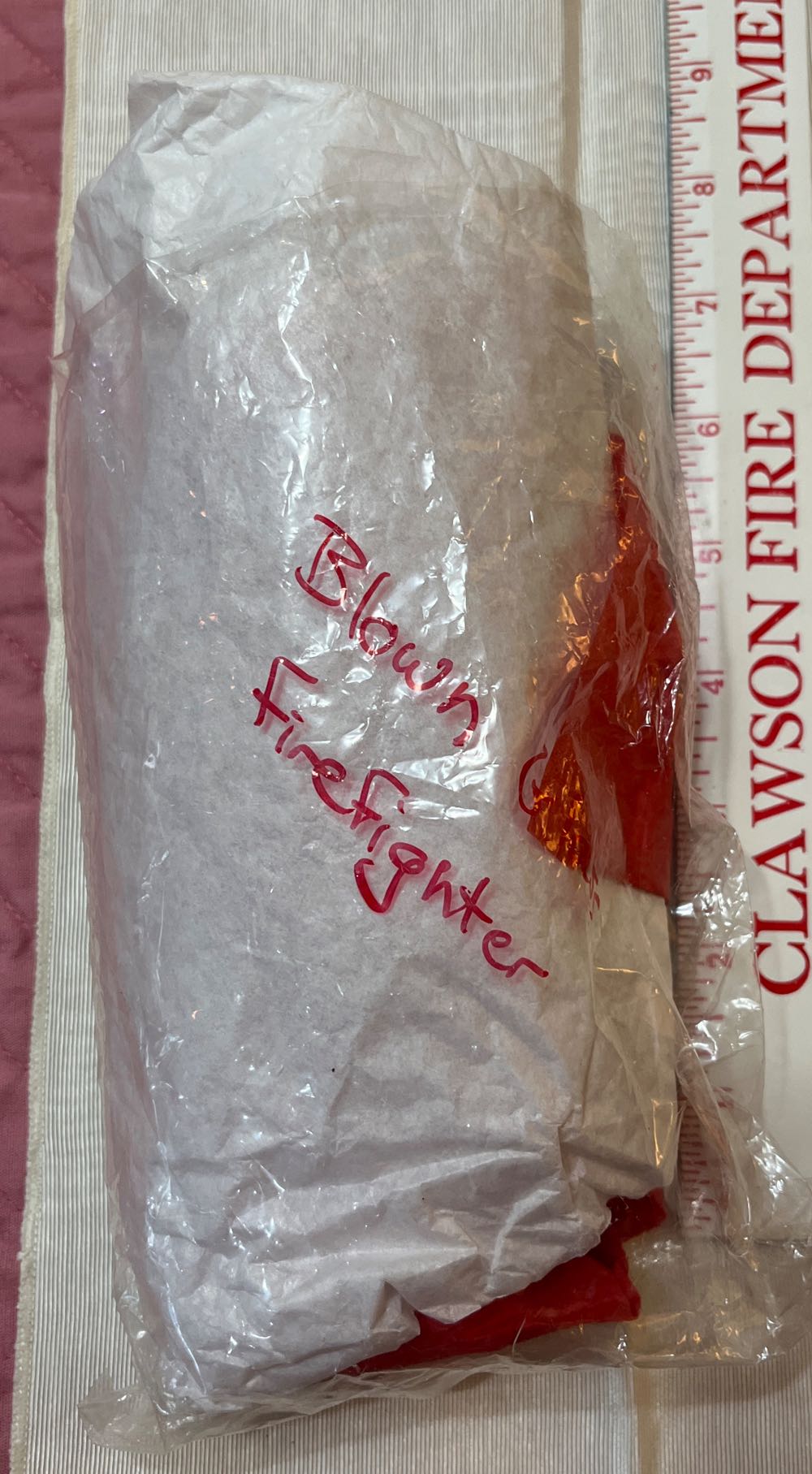 Blownglass Firefighter  ornament collectible - Main Image 2