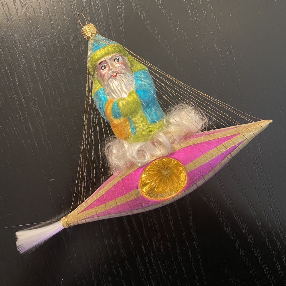 Santa In Space  ornament collectible - Main Image 1