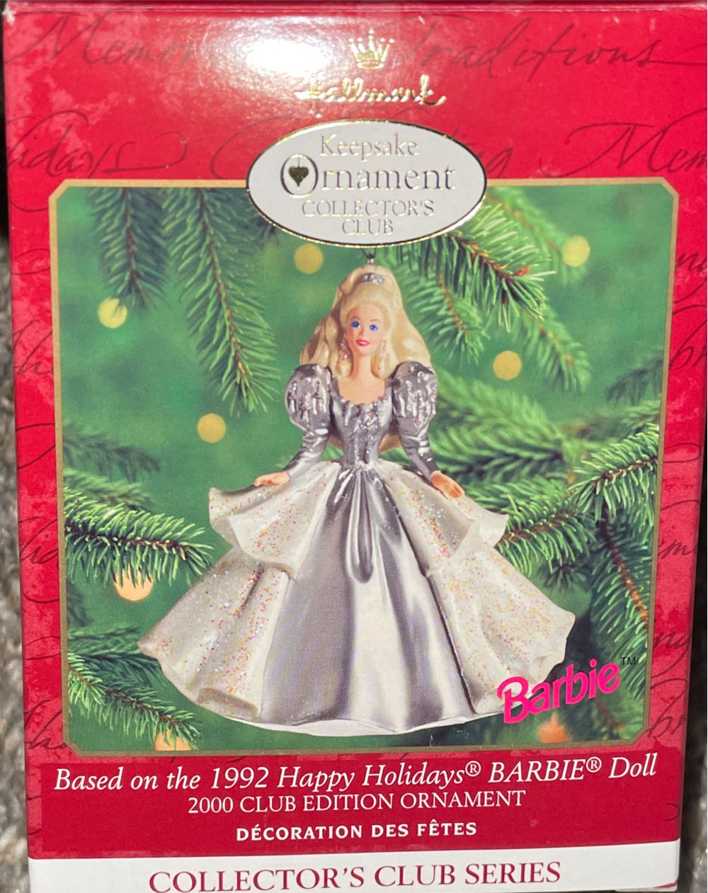 Barbie Happy Holidays Ornament  ornament collectible [Barcode 015012529203] - Main Image 2