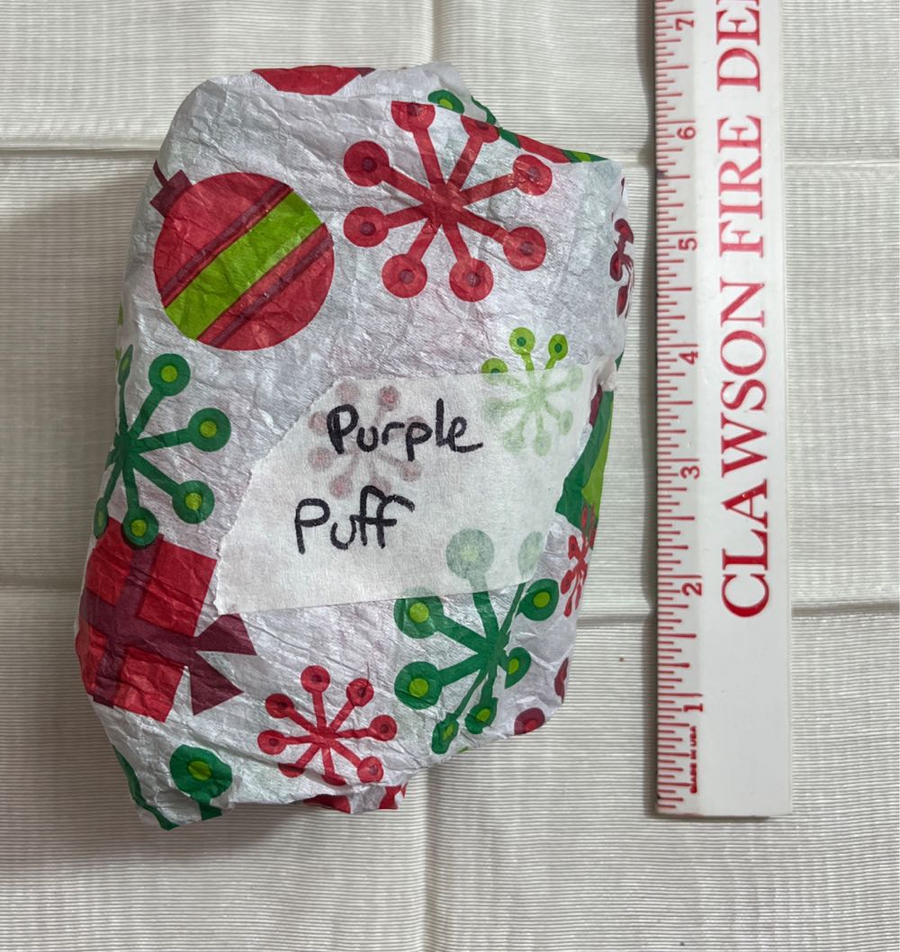 Purple Puff  ornament collectible - Main Image 2