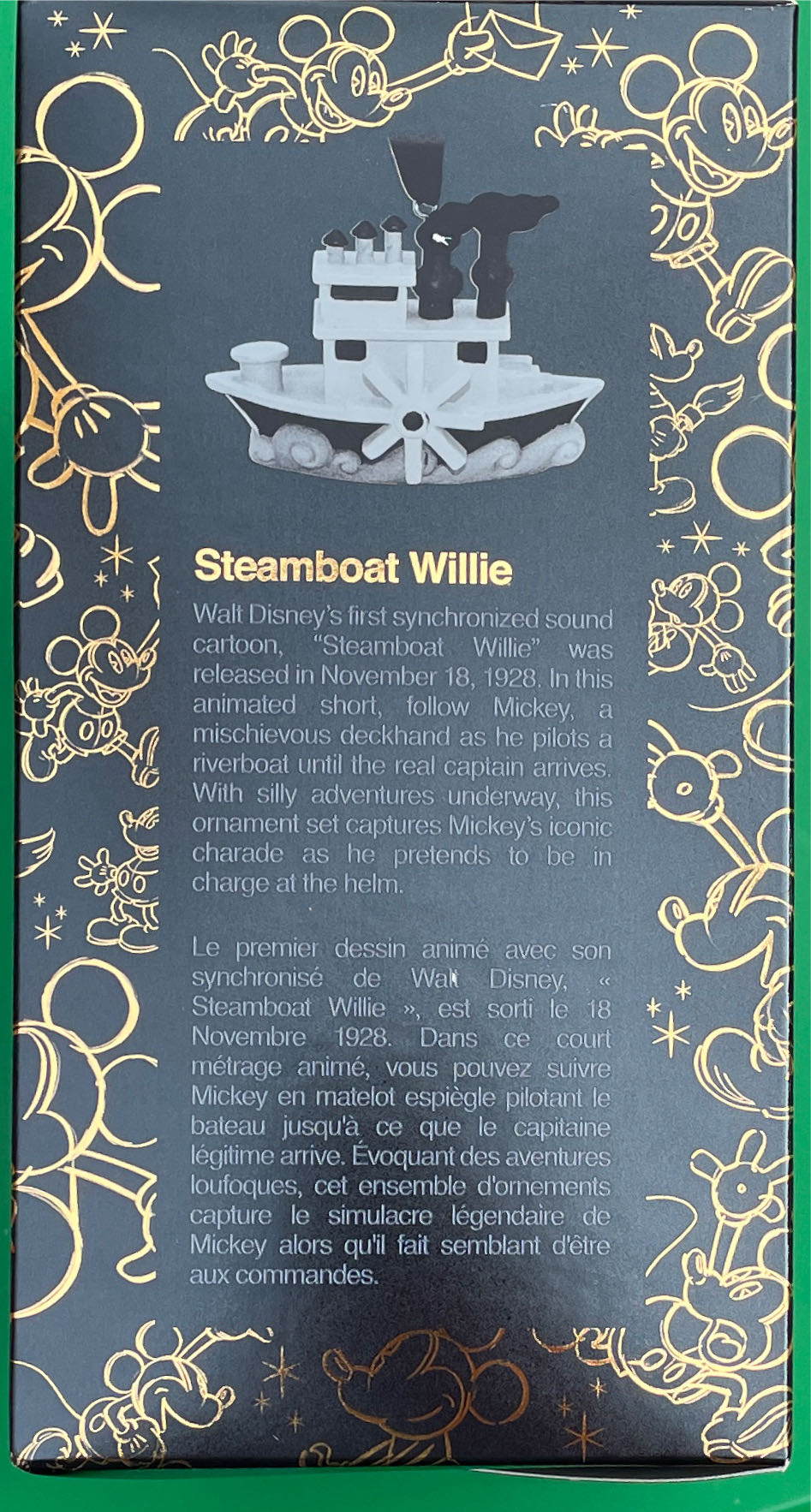 Mouse Through The Years Sketchbook Steamboat Willie February  (Disney Sketchbook Ornament Collection) ornament collectible [Barcode 465056028604] - Main Image 2