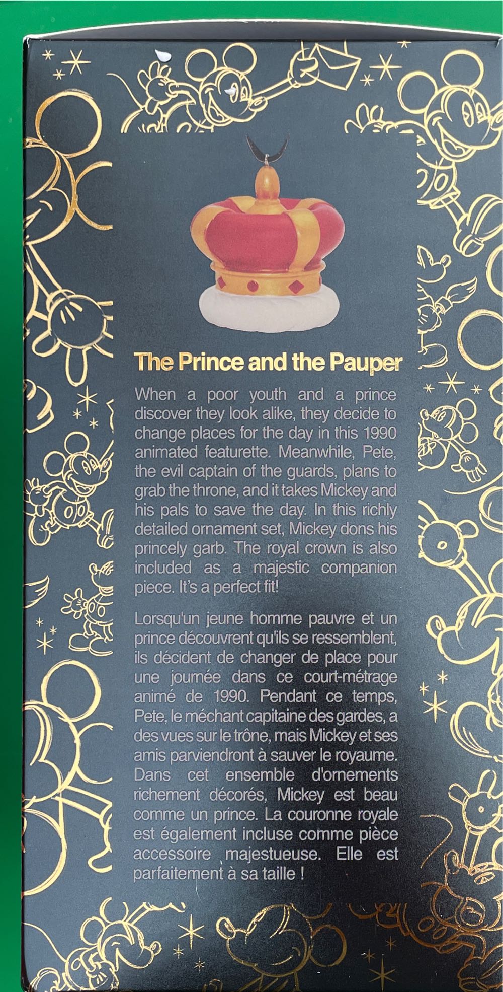 Disney Mickey Through The Years The Prince And The Pauper Sketchbook Set  (Disney Sketchbook Ornament Collection) ornament collectible [Barcode 465059071607] - Main Image 2