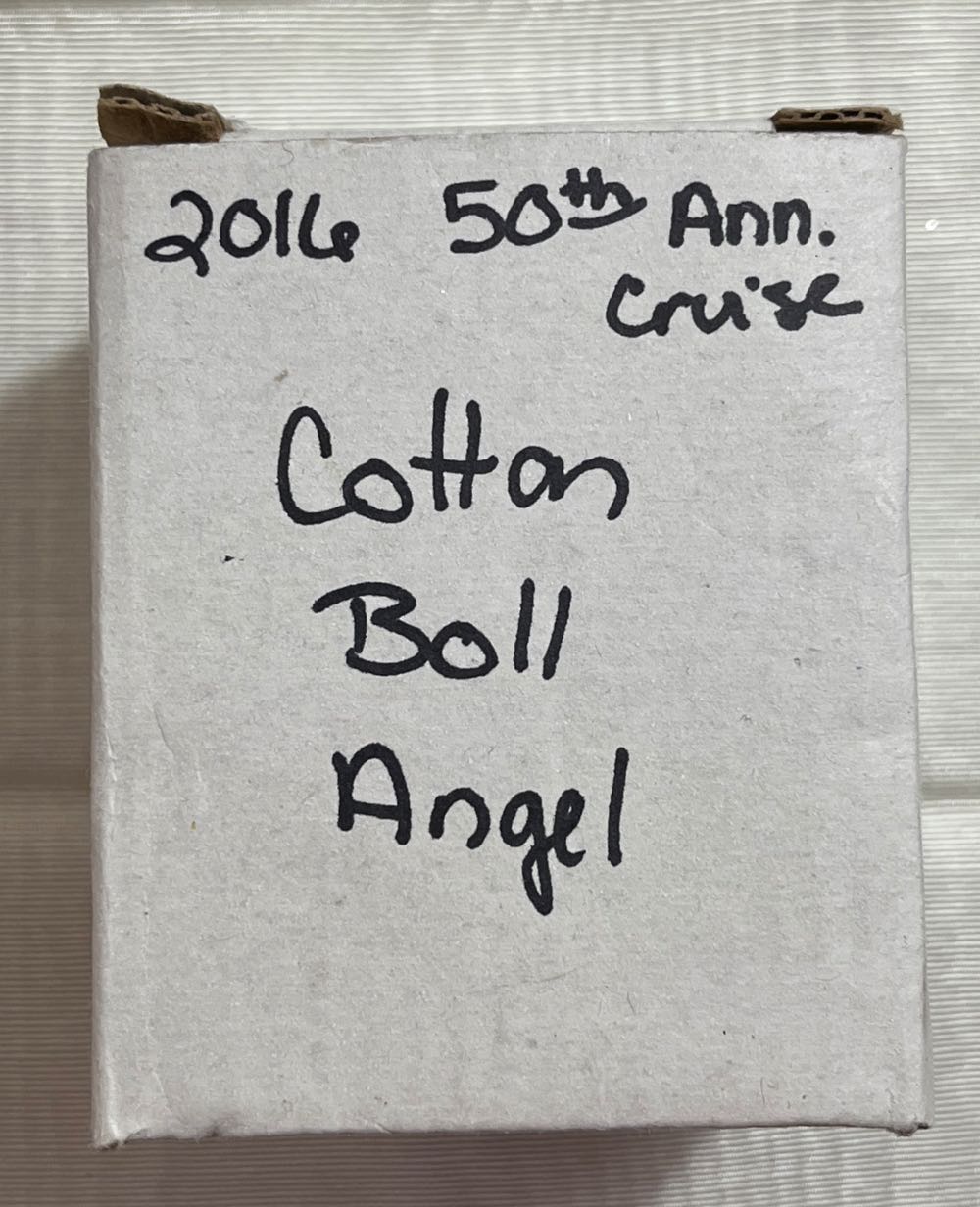 Cotton Boll Angel  ornament collectible - Main Image 3