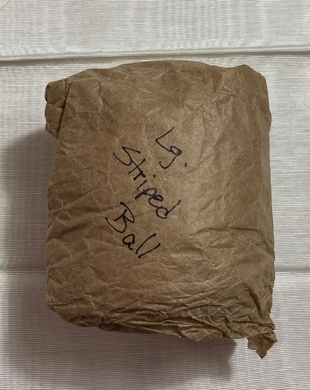 Glass Ball w/ Stripes  ornament collectible - Main Image 2