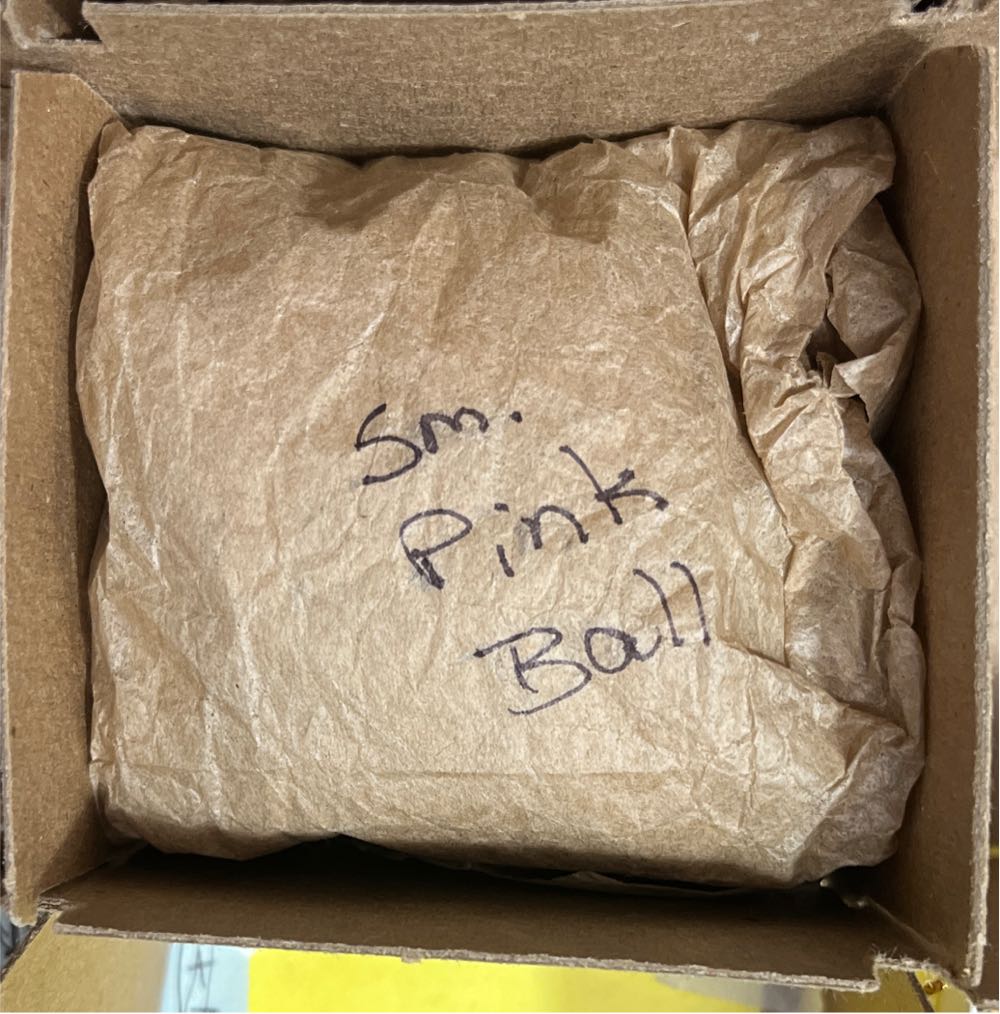 Vintage Pink Ball  ornament collectible - Main Image 2