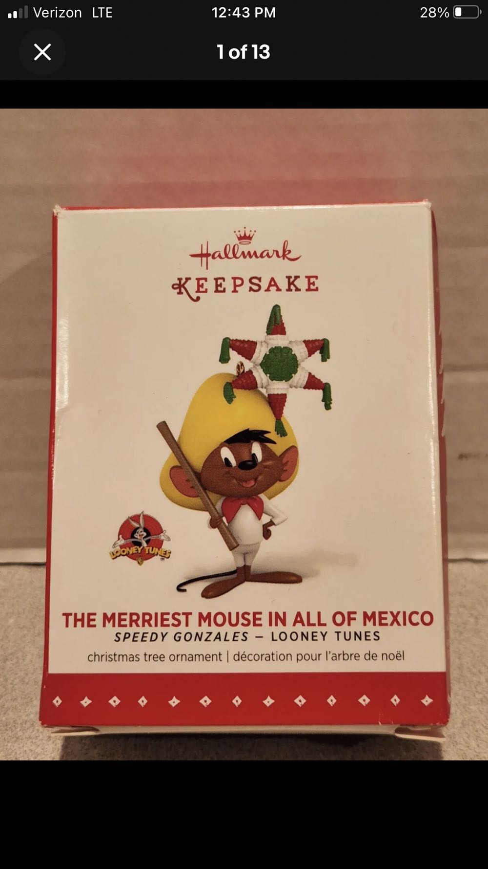 Feliz Navidad 2015 The Merriest Mouse In All Of Mexico  ornament collectible - Main Image 3
