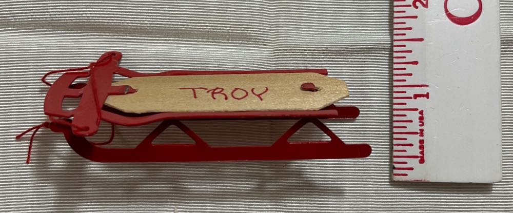 Sled - Troy  ornament collectible - Main Image 2