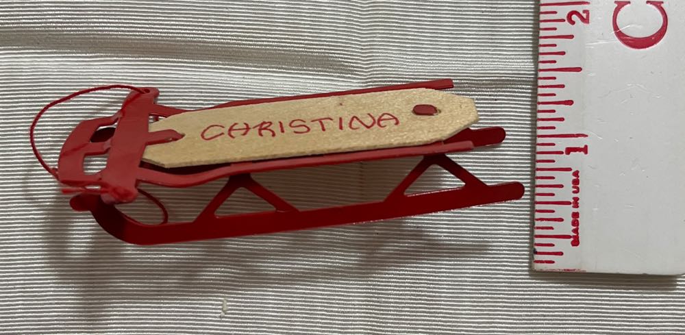 Sled - Christina  ornament collectible - Main Image 2