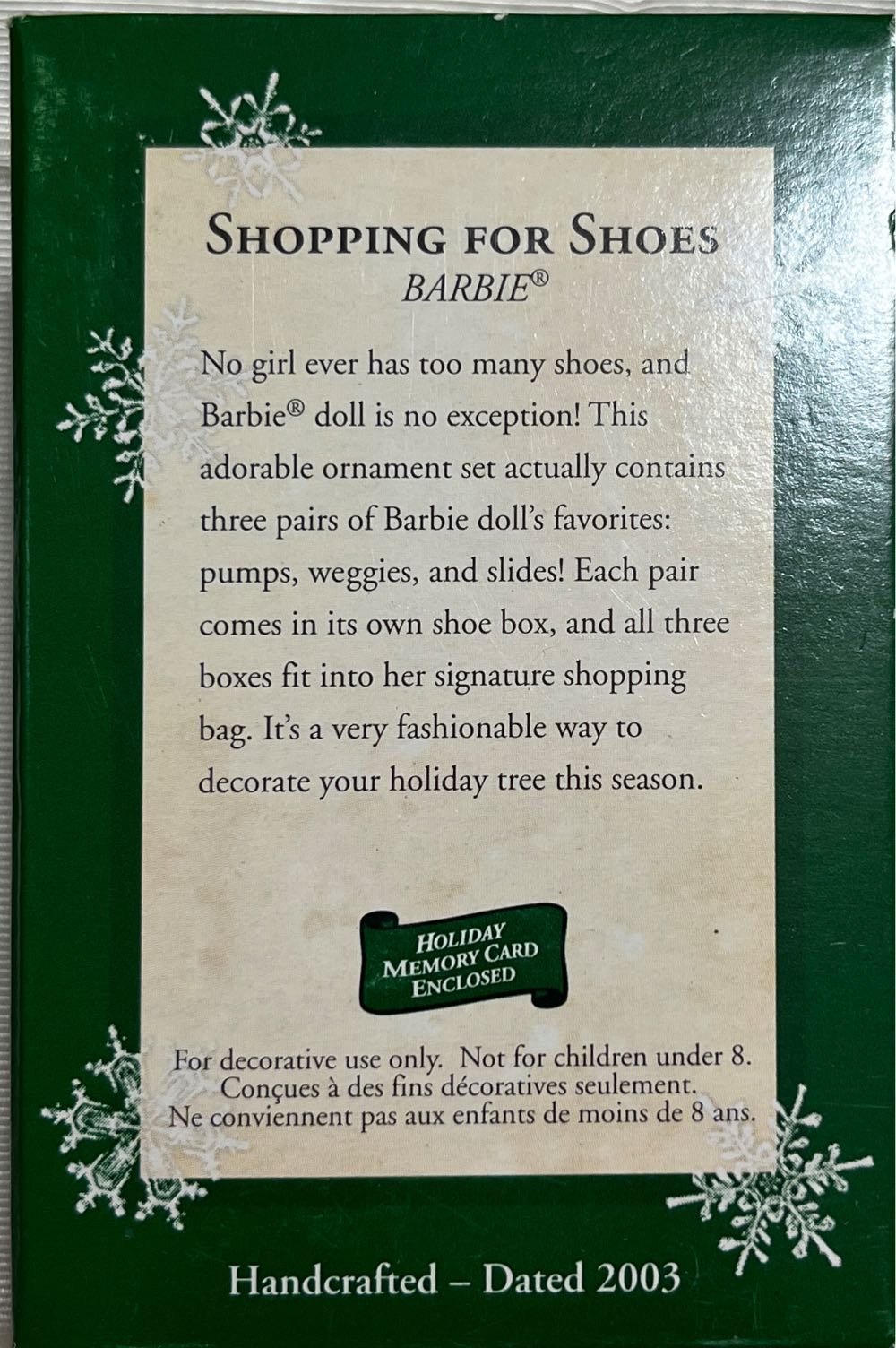 Barbie: Barbie Shopping For Shoes - Barbie (Barbie) ornament collectible [Barcode 015012747454] - Main Image 2