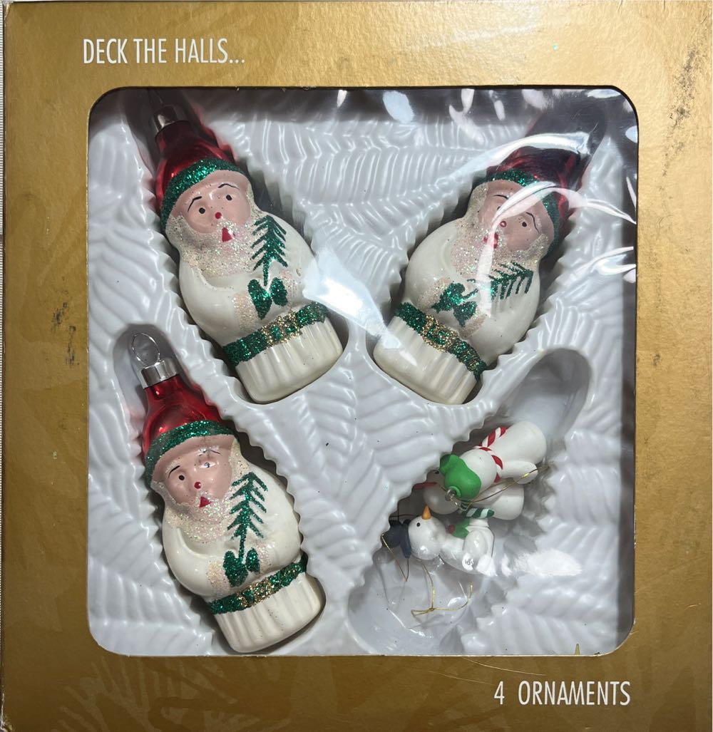 Elf With Paper Cone Of Candy