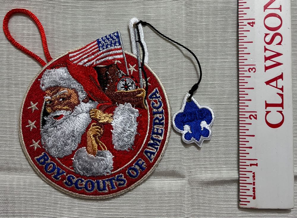 BSA Fishing Santa  ornament collectible - Main Image 2