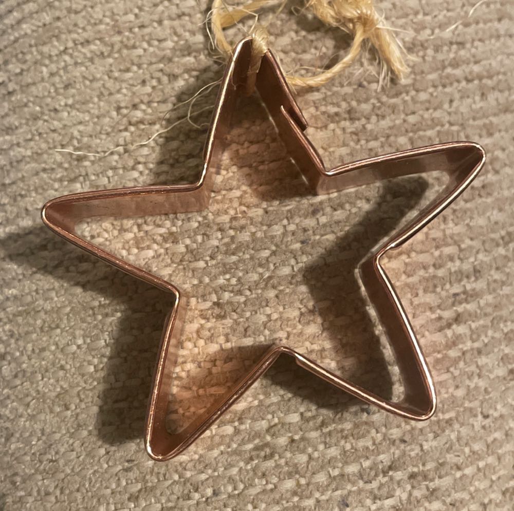 Cookie Cutter - Star - Brass - Star (Cookie Cutter) ornament collectible - Main Image 1
