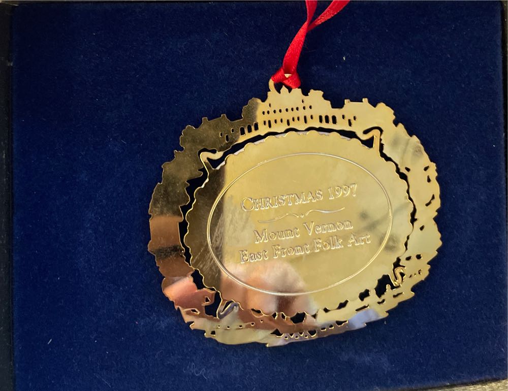 Mount Vernon 1997  (East front folk art) ornament collectible - Main Image 3