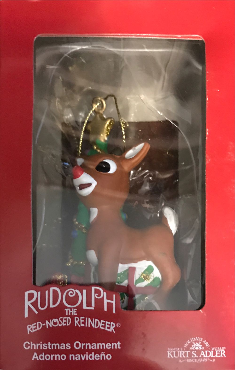Rudolph With Christmas Tree & Presents  ornament collectible [Barcode 086131740879] - Main Image 2