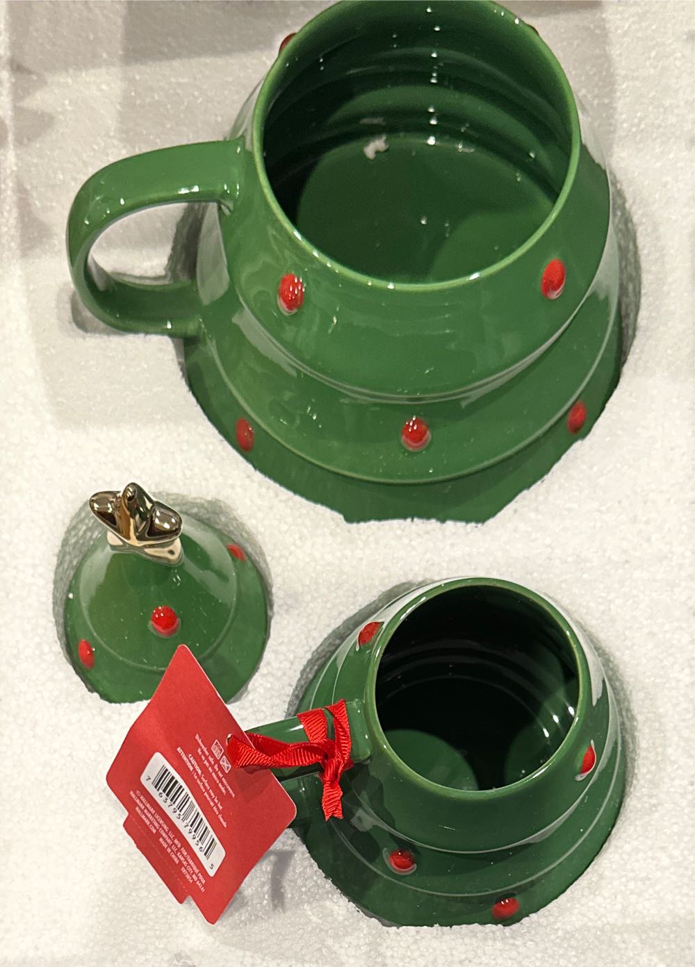 2 Stacking Mugs With Lids - Gift (Hot Chocolate) ornament collectible [Barcode 763795799565] - Main Image 2