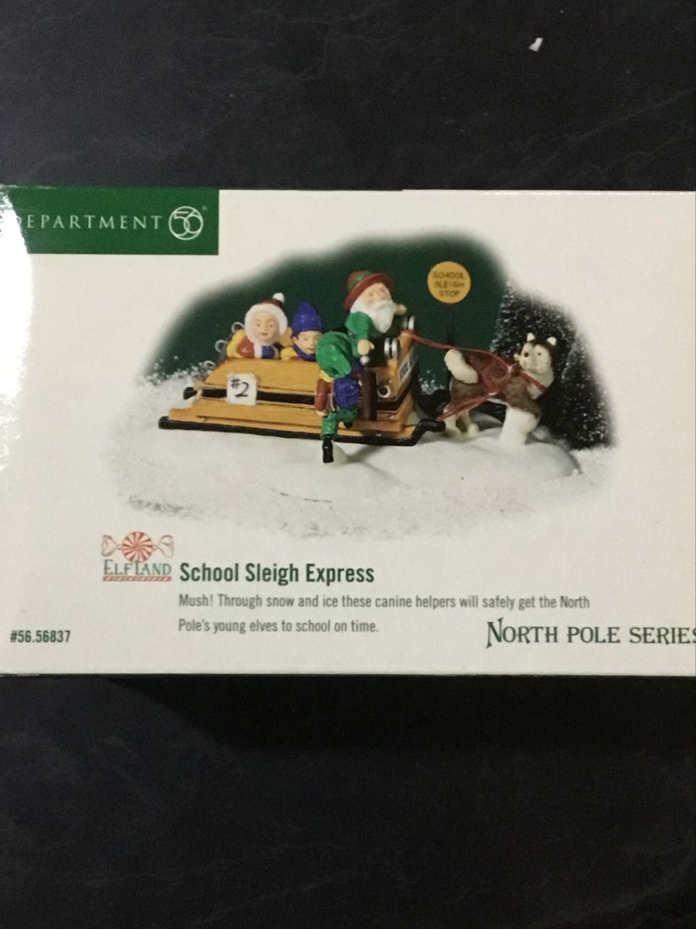 School Sleigh Express - North Pole Series Accessory (Elf Land) ornament collectible [Barcode 734409238459] - Main Image 2