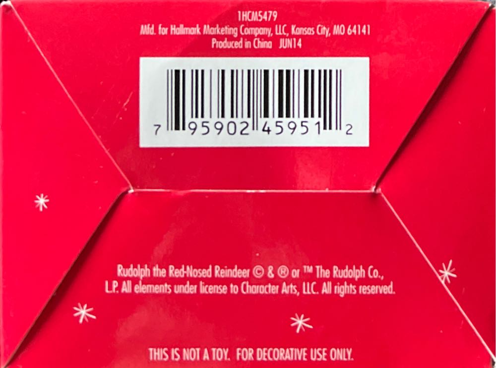 Rudolph The Red-Nosed Reindeer - Rudolph The Red-Nosed Reindeer (Red Box) ornament collectible [Barcode 795902459512] - Main Image 3