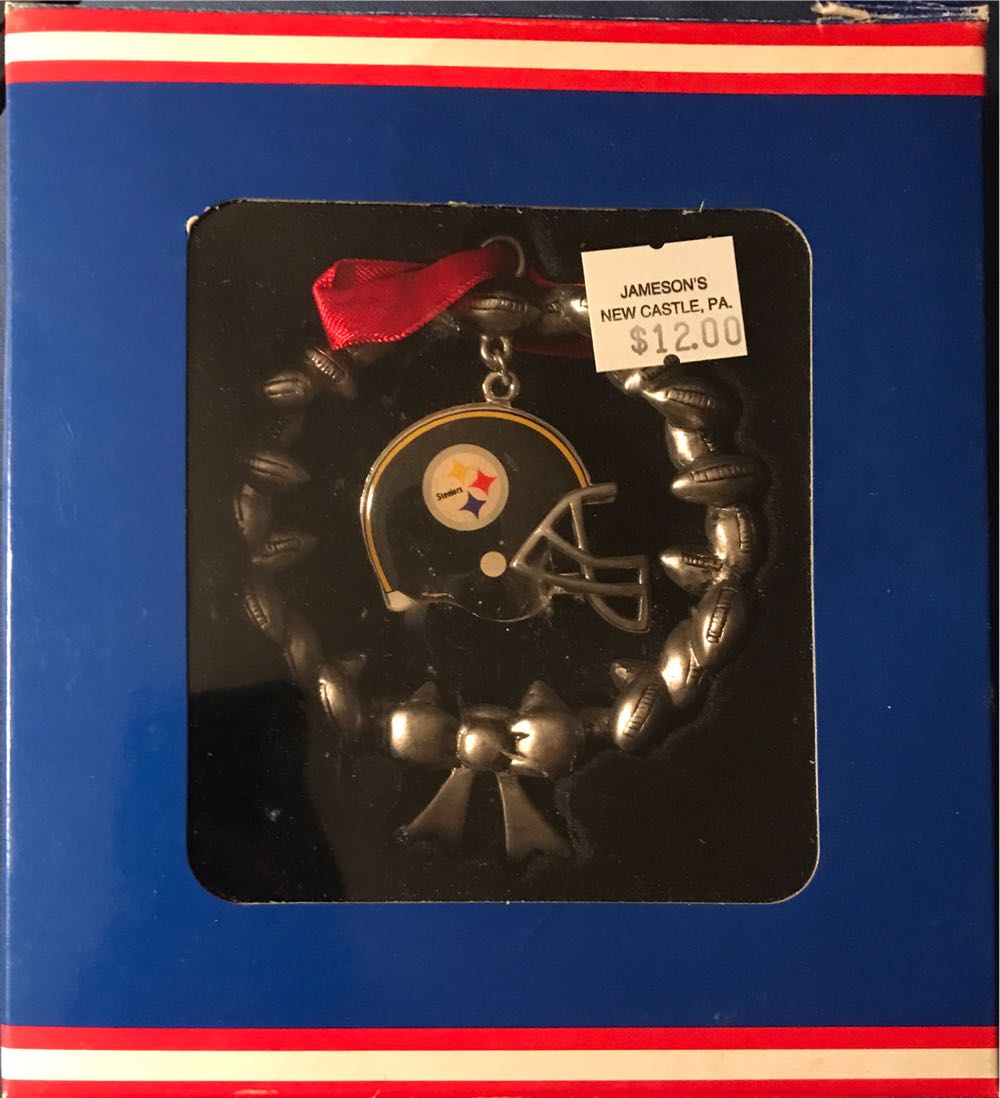Pittsburgh Steelers Pewter Wreath  ornament collectible [Barcode 050271277274] - Main Image 2
