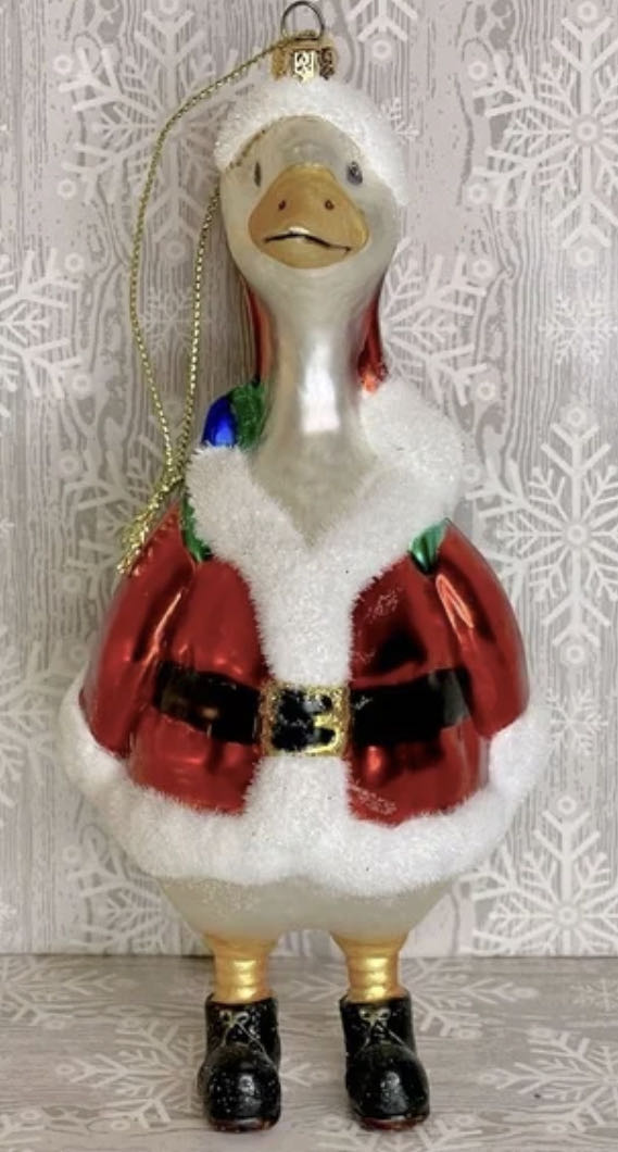 Santa Land - Santa Goose - Goose ornament collectible - Main Image 2