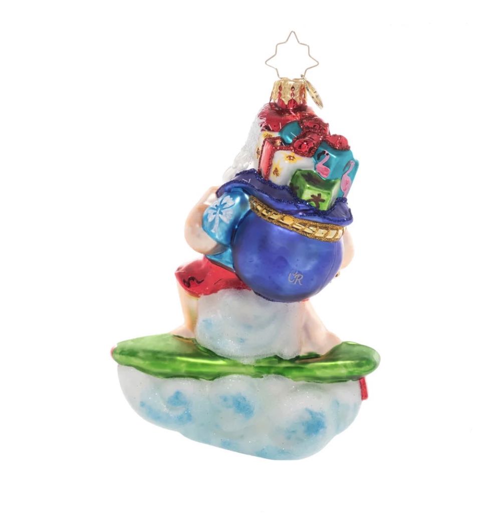 Surf’s Up Santa  (Beach) ornament collectible - Main Image 2