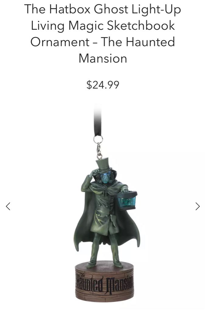 The Hatbox Ghost - Disney Haunted Mansion (Disney Sketchbook) ornament collectible - Main Image 1