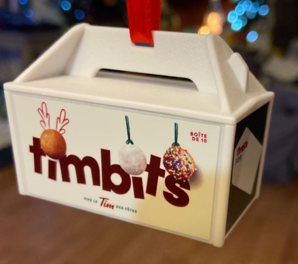 Tim Hortons: Timbits Box - Tim Horton’s (Canadiana) ornament collectible [Barcode 860003067734] - Main Image 2