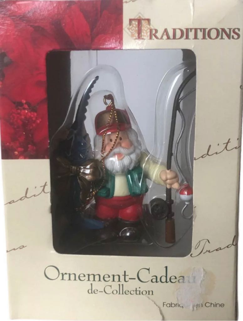 Santa fishing - Traditions (Santa) ornament collectible - Main Image 2