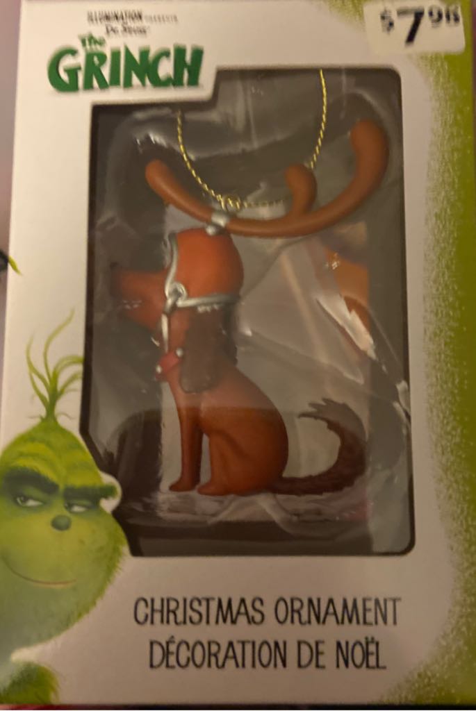 Reindeer Max - Grinch (How The Grinch Stole Christmas) ornament collectible [Barcode 628915704075] - Main Image 2