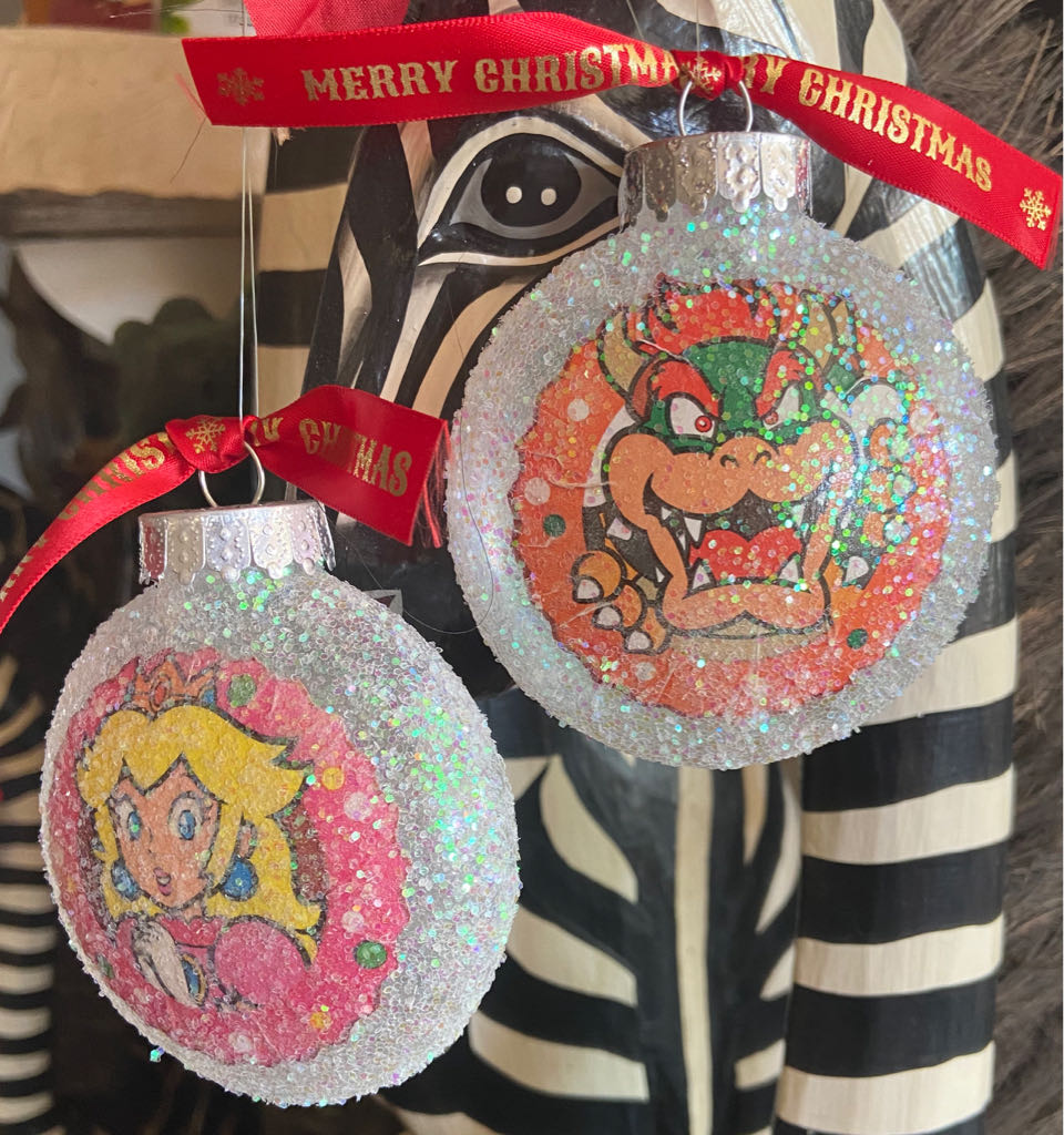 HM Princess Peach Glitter - Gamer (Super Mario Bros.) ornament collectible - Main Image 2